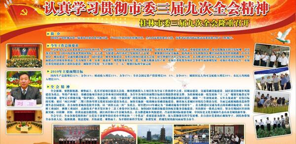 全會精神板報圖片