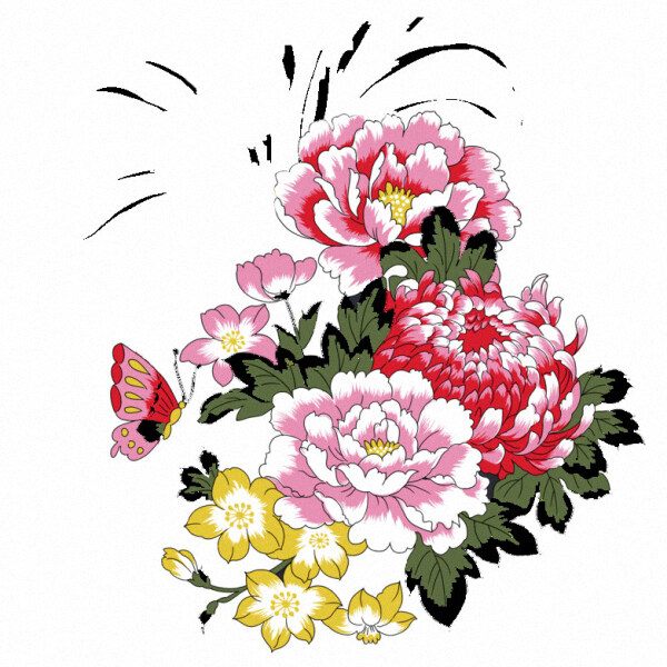 位圖時尚休閑女裝成熟優(yōu)雅女裝植物花卉免費素材