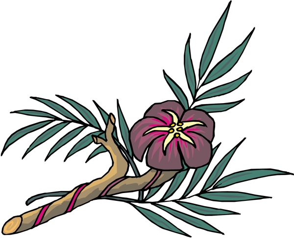 花朵花草鮮花矢量EPS格式0407