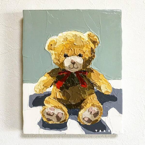 日常物品油画玩具布偶熊