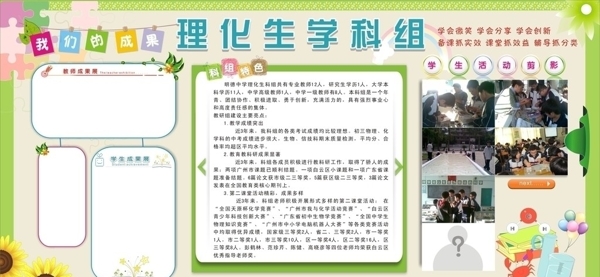 學(xué)科展板圖片