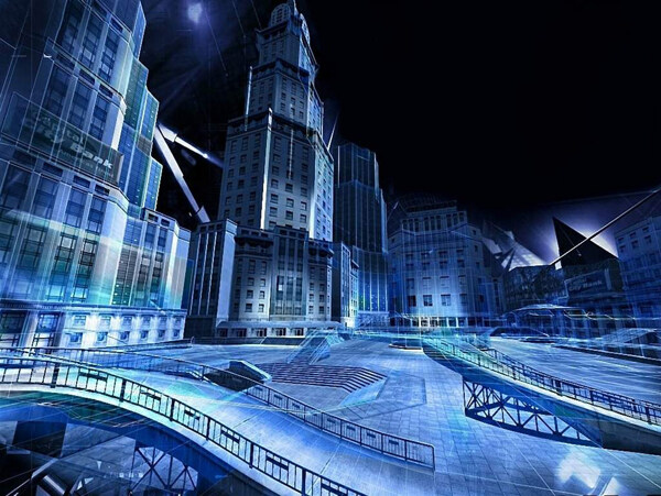 摩登現(xiàn)代都市背景