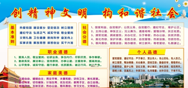 精神文明建設(shè)宣傳欄