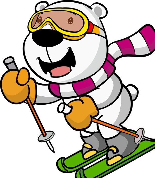 小熊滑雪