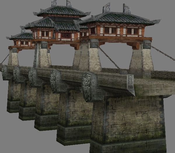 赤壁建筑橋圖片
