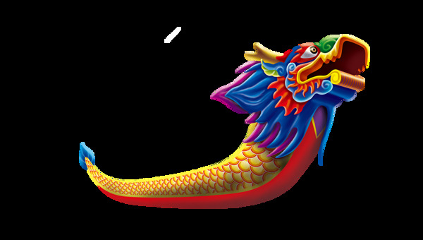 卡通龍舟png元素