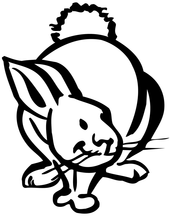 兔子常見動物矢量素材eps格式0006