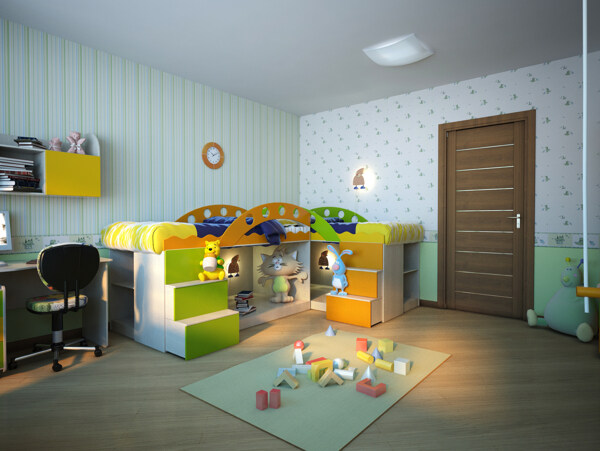 儿童卧室室内装修设计效果图