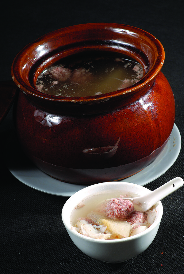百合雪梨肉丸湯