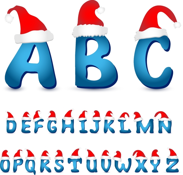圣诞字母英文字母图片