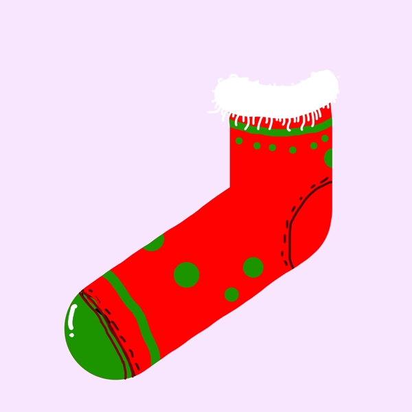 圣诞节专用红绿袜子