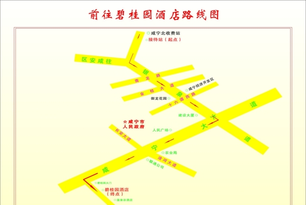 桂园酒店路线图图片