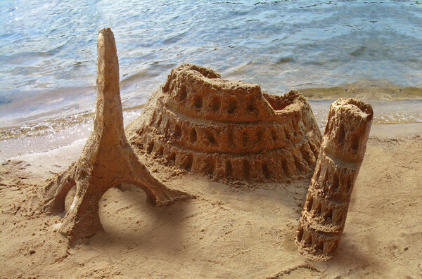 沙雕建筑图片