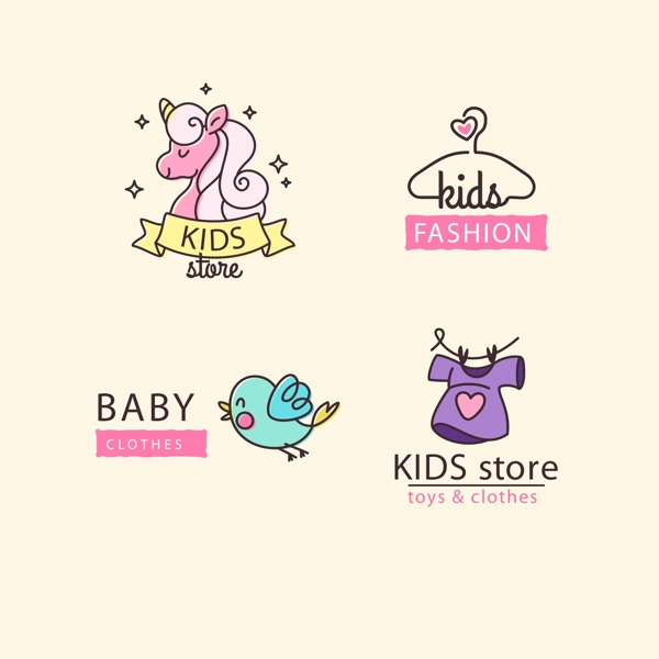 宝宝母婴店孩子儿童装标志