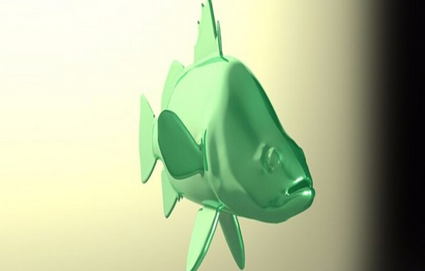 尖吻鲈鱼3D打印模型