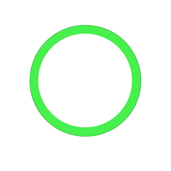 绿色圆环矢量图