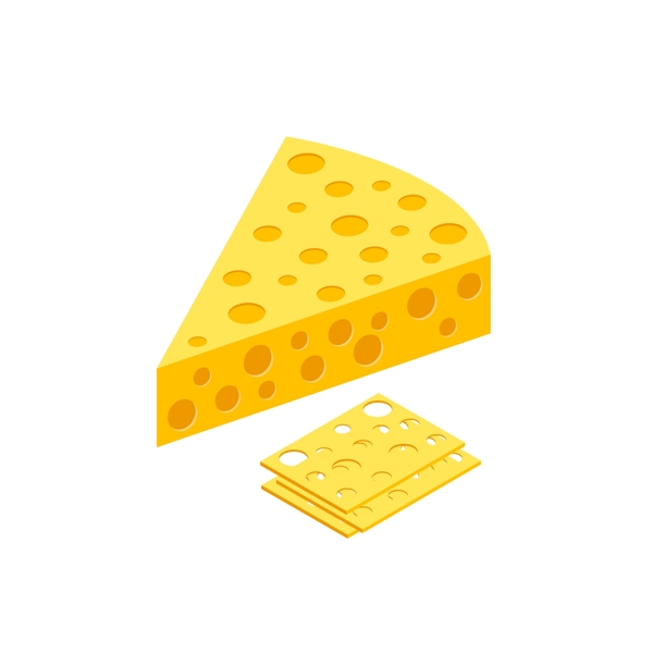 食物黄油奶酪卡通矢量元素