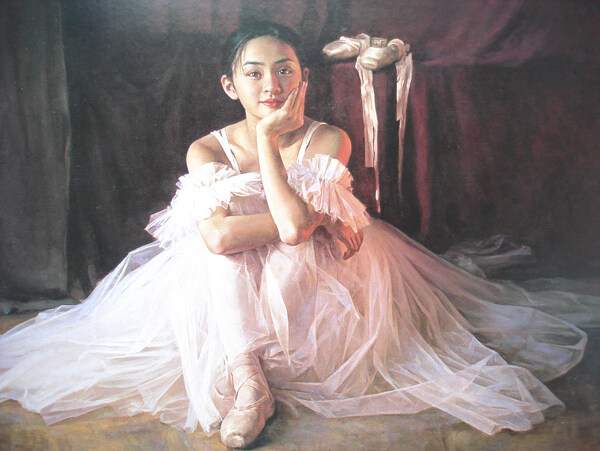 休息的芭蕾舞演员图片