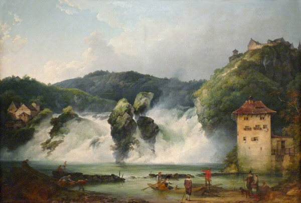 沙夫豪森的莱茵瀑布图片