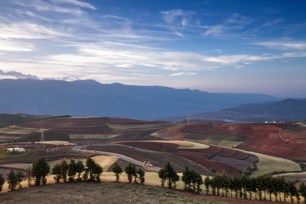 云南东川红土地风景