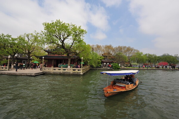 西湖风景图片