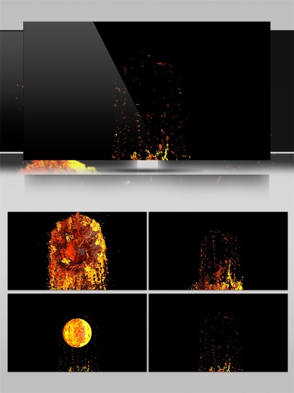 火焰光花视频素材