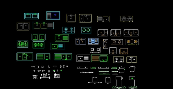 厨房用具CAD图图片