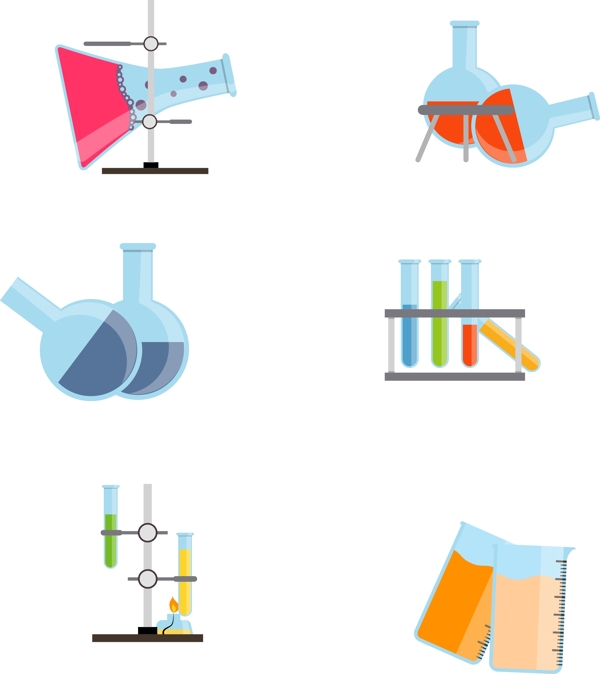 实验试剂装饰元素