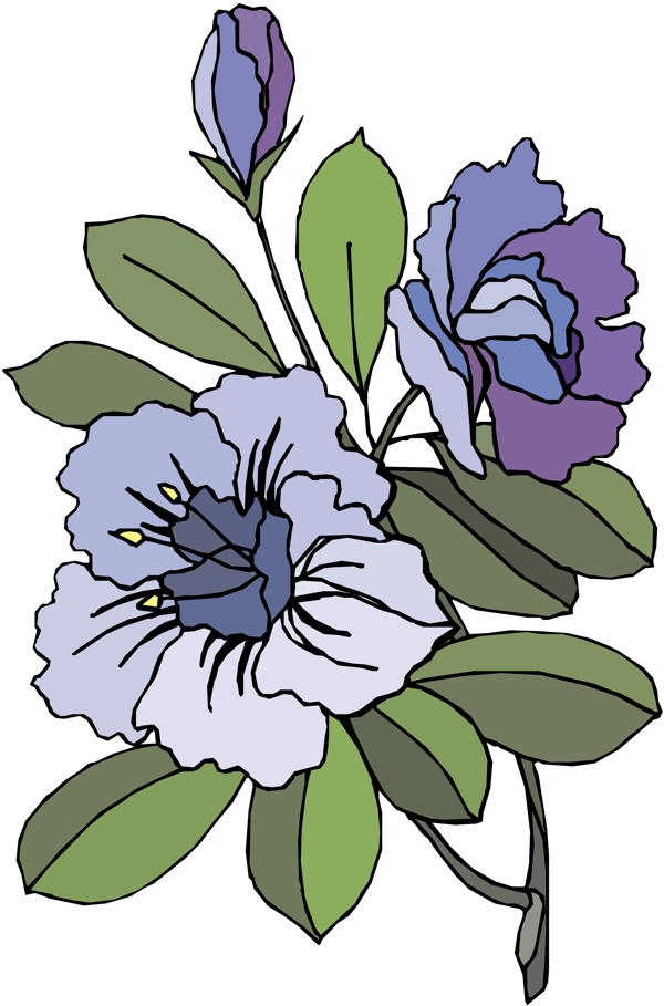 花朵花草鲜花矢量EPS格式1493