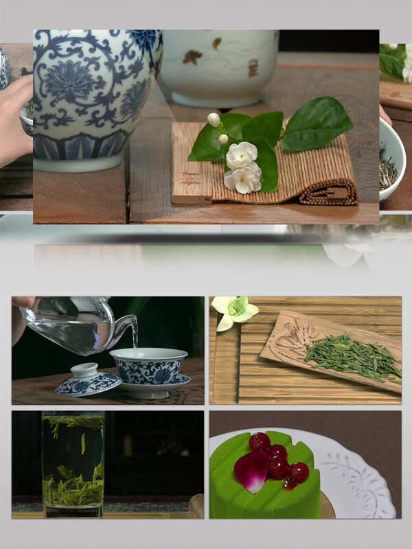 4K中国古典文化茶道艺术瓷器展示实拍