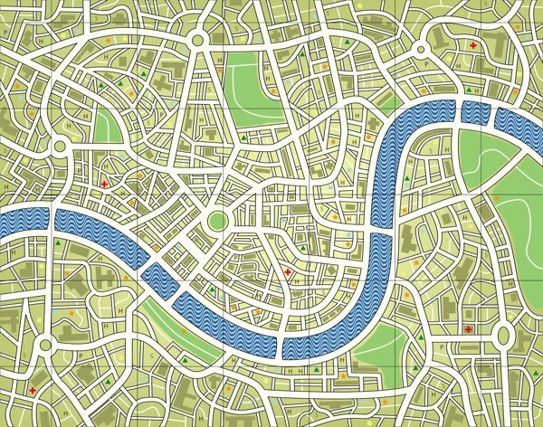 矢量城市规划图图片