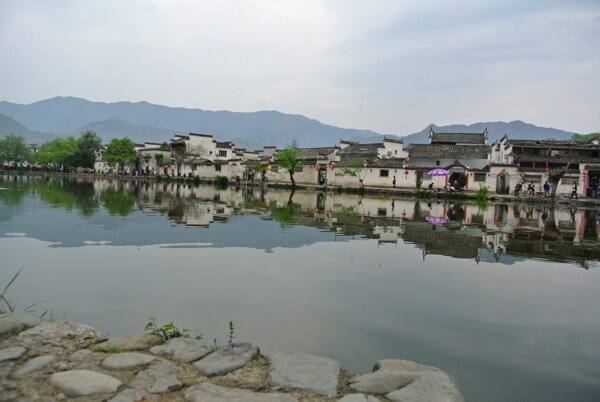 宏村古建筑图片