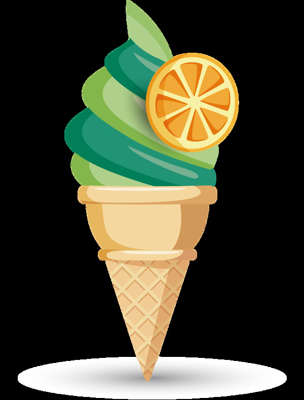 卡通冰淇淋元素