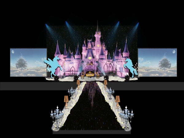 城堡童话婚礼设计效果图