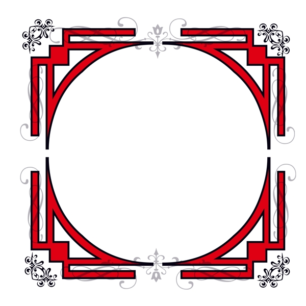 清新边框唯美图案元素