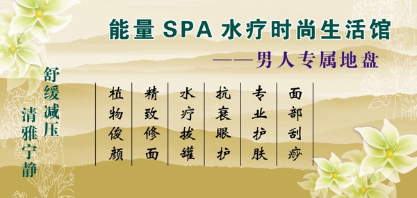 spa水疗展板图片