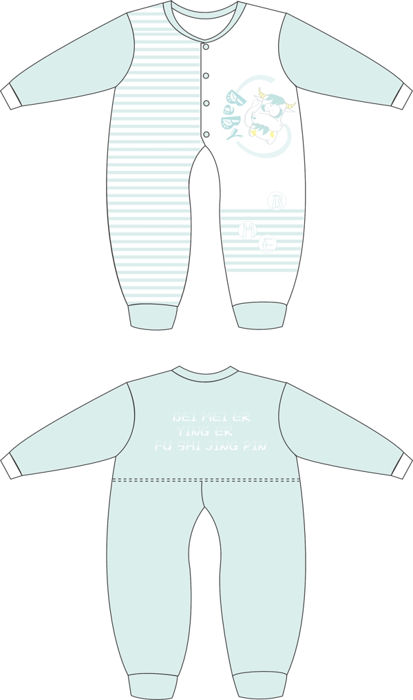 婴儿服饰设计图片
