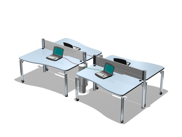 办公家具办公桌3d模型3d模型110