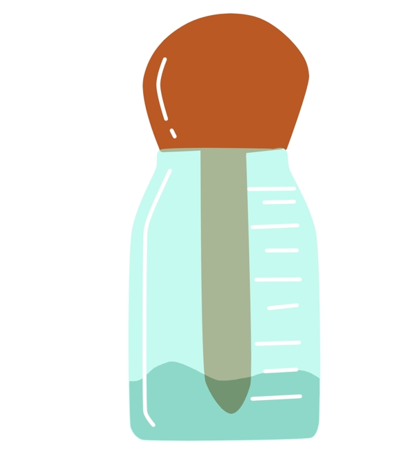 一瓶化学药物插画