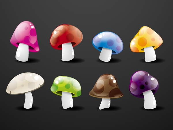七彩蘑菇图片