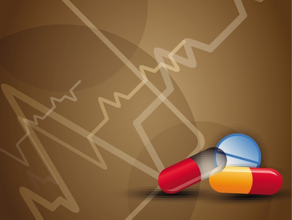 摘要医学背景的中药胶囊