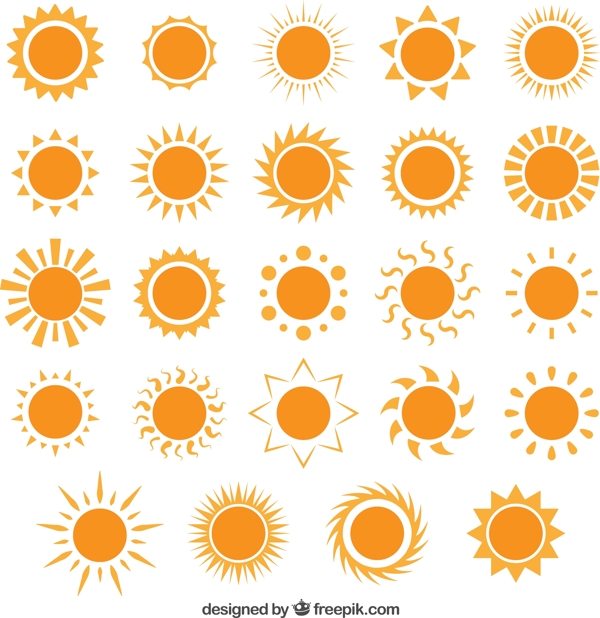 各种太阳图标