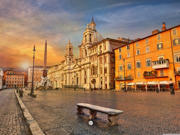 罗马城市街头图片