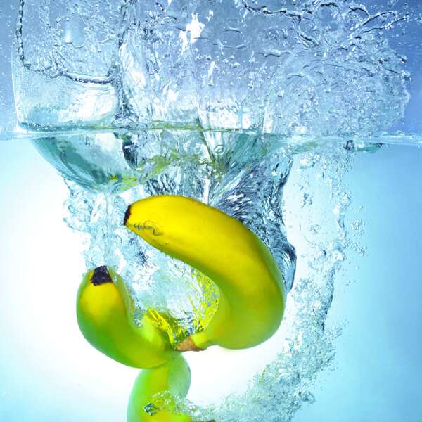 水泡动感水果蔬果水果美图香蕉