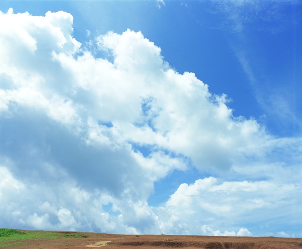 陆地旷野户外平原田园田野天空大自然树木绿意风光风景广告素材大辞典