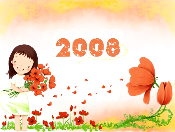 2008儿童台历封面图片