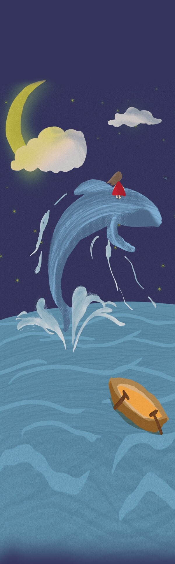 卡通大海蓝鲸图片