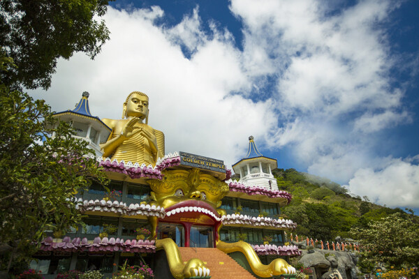 斯里兰卡丹布勒金寺风景