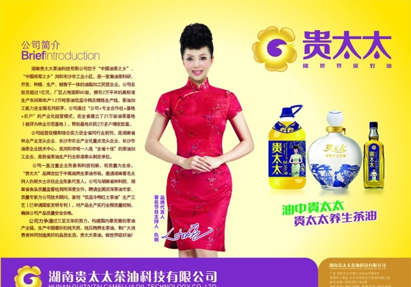 湖南贵太太茶籽油广告图片