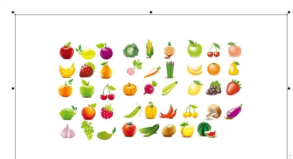 水果图案图标图形矢量图